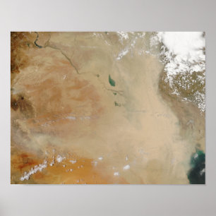 Dust storm in the Middle East Poster