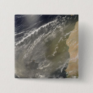 Dust storm off West Africa 2 15 Cm Square Badge