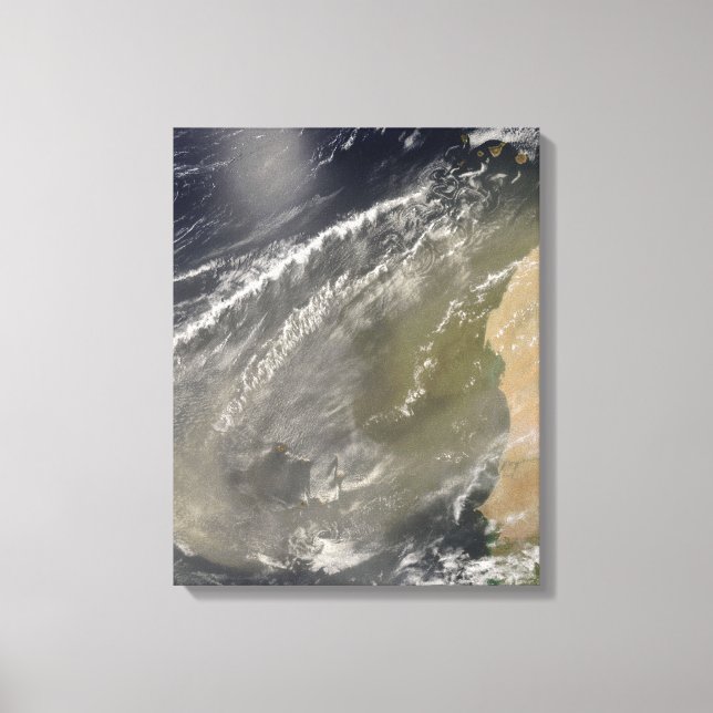 Dust storm off West Africa 2 Canvas Print (Front)