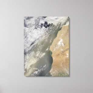 Dust storm off West Africa Canvas Print