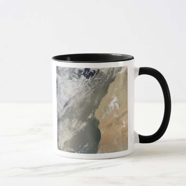 Dust storm off West Africa Mug (Right)