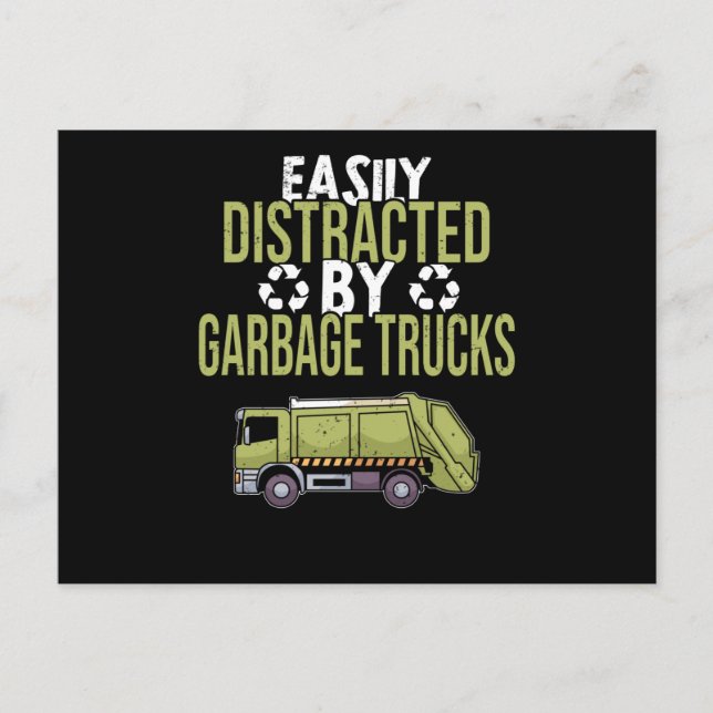 Dusting Car Garbage Man Garbage Collection Dust Postcard (Front)