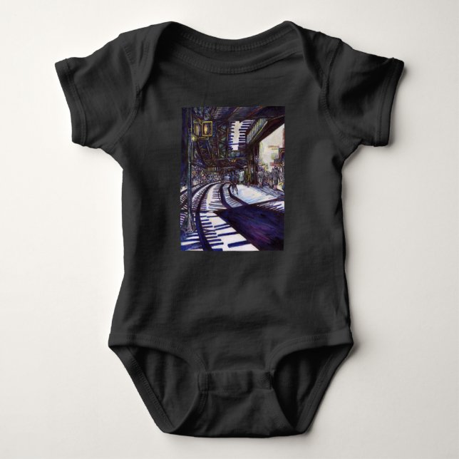 Dusting the Piano Baby Bodysuit (Front)