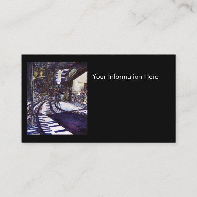 Dusting the Piano Business Card (Front)