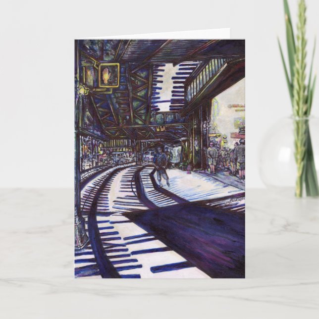 Dusting the Piano Card (Front)