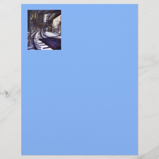 Dusting the Piano Custom Letterhead (Front)