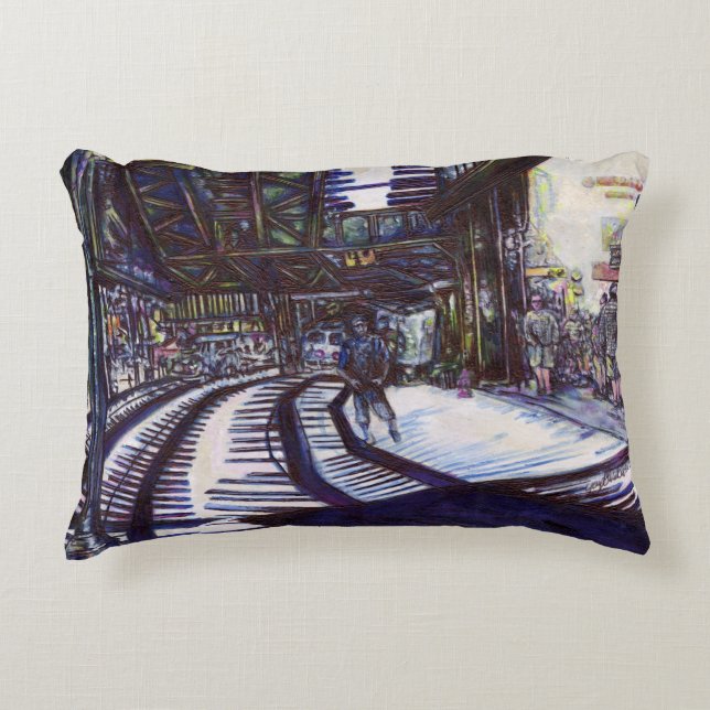 Dusting the Piano Decorative Cushion (Front)