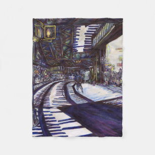 Dusting the Piano Fleece Blanket