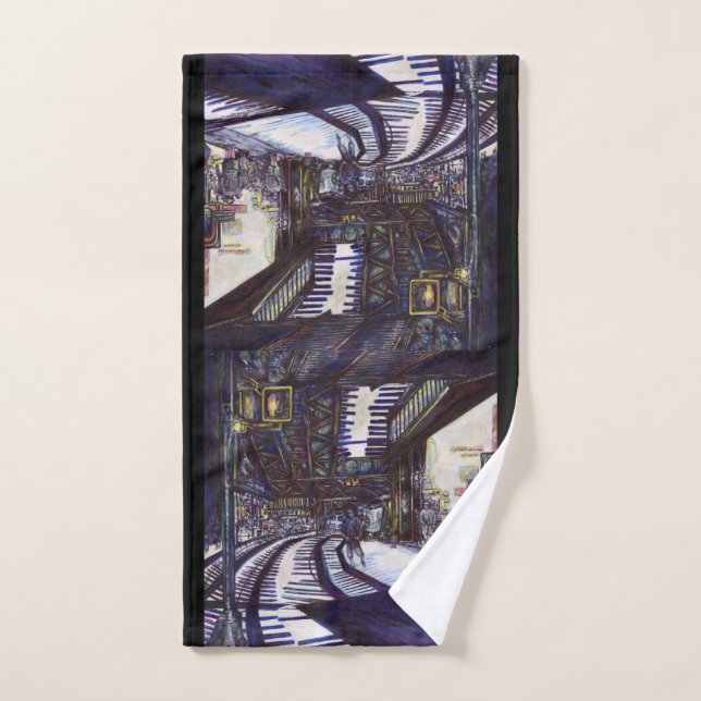 Dusting the Piano Hand Towel (Hand Towel)