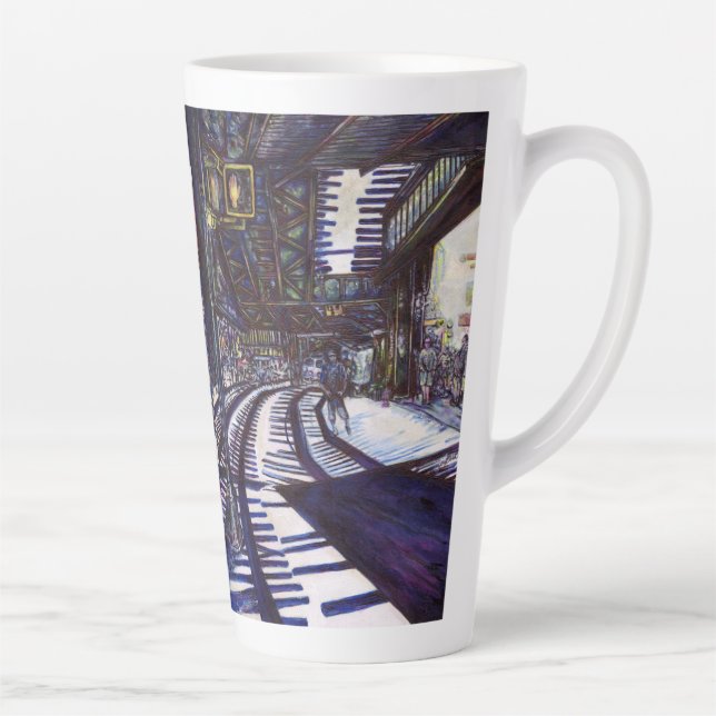 Dusting the Piano Latte Mug (Right)