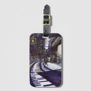 Dusting the Piano Luggage Tag