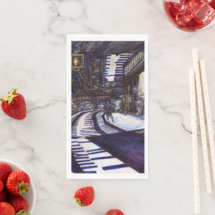 Dusting the Piano Napkin