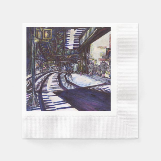 Dusting the Piano Napkin (Front)