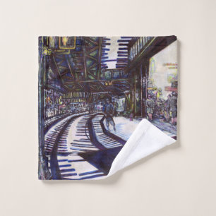 Dusting the Piano Wash Cloth