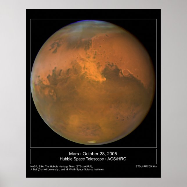 DustStormOnMars-2005-34a Poster (Front)