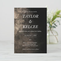 Dusty Black & Gold CUSTOMIZABLE Wedding