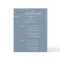 Dusty Blue 2 Days Wedding Itinerary Chic