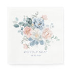 Dusty Blue and Blush Pink Floral Garden Wedding