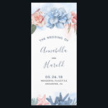 Dusty Blue and Blush Wedding Programs Programme<br><div class="desc">Dusty blue and blush watercolor beach wedding programs</div>
