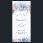 Dusty Blue and Blush Wedding Programs Programme<br><div class="desc">Dusty blue and blush watercolor beach wedding programs</div>