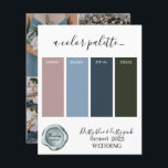 Dusty blue and dusty pink Wedding colours Palette<br><div class="desc">Dusty blue and dusty pink Wedding colours Palette Card 2023</div>