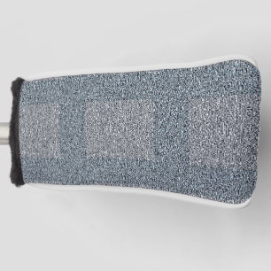 Dusty Blue and Grey on Tweed Design Golf Head Cover