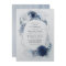 Dusty Blue and Navy Floral Elegant Silver Wedding