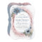 Dusty Blue and Rose Gold Glitter Floral Wedding