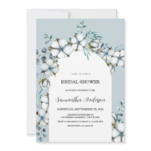 Dusty Blue and white arch Bridal Shower