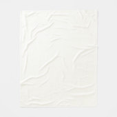 Dusty Blue and White | Modern Monogram Fleece Blanket (Back)