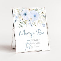 Dusty Blue Baby Bloom Baby Shower Mum Osa Bar