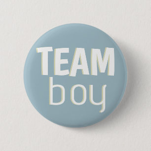 Dusty Blue Baby Shower  6 Cm Round Badge