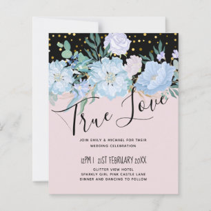 Dusty Blue Blush Pink Floral Wedding Budget
