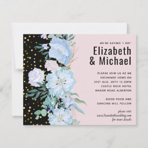 Dusty Blue Blush Pink Floral Wedding Budget