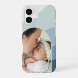 Dusty Blue Boho Colour Flow Arch Photo iPhone 16 Case