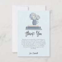 Dusty Blue Books Hydrangea Flowers Bridal Shower