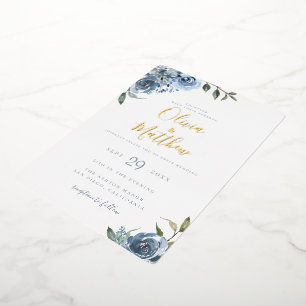 Dusty Blue Botanical Wedding