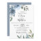 Dusty Blue Botanical Wedding Invitation