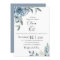 Dusty Blue Botanical Wedding Invitation
