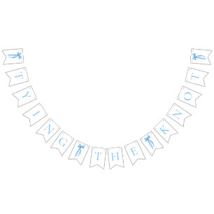 Dusty Blue Bow Tying the Knot Bridal Shower Bunting