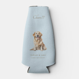 Dusty Blue Cheers!!! Custom Pet Wedding Bottle Cooler
