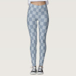 Dusty Blue Chequerboard Leggings<br><div class="desc">Dusty Blue Chequerboard</div>