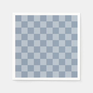 Dusty Blue Chequerboard Napkin