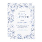 Dusty Blue Chinoiserie Boy Baby Shower