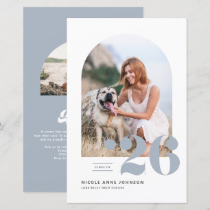 Dusty Blue Class of 2025 Arch Photo Graduation