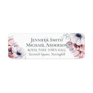 Dusty Blue Coral Floral Wedding Address Budget
