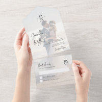 Dusty Blue Couple Photo Wedding Anniversary