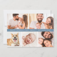 Dusty blue Custom Photo Happy Father's day DADDY