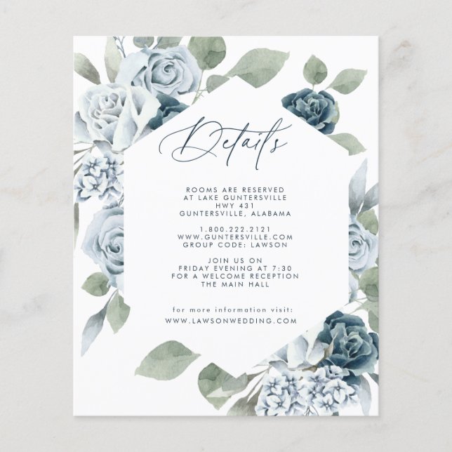 Dusty Blue Details Card  (Front)