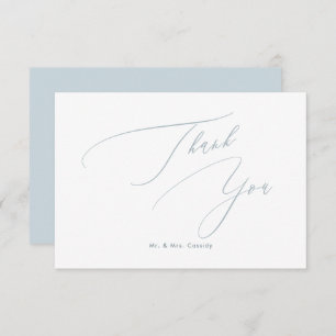 Dusty Blue DIY colours Luxe Script Thank You